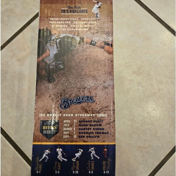 Norichika Aoki Brewers Bobblehead Collectible 2013 Limited Edition NWT - Picture 3 of 6